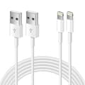 2-pakning 1m Apple iPhone Lightning til USB hurtigladekabel lang ladeledning