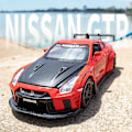 Pikkukuva 4 / 5: 1:32 GTR R35 Superauto Alloy-leluauto Metallikokoelmamalliauto Ääni- ja valolelut Lapsille Red