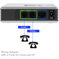 Miniatyrbillede 3 af 5: Gateway VoIP Gateway 2-ports Internet Telefon Adapter SIP V2 Protokol med Netværkskabel til Linksys PAP2T (EU Stik)