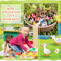 Miniatyrbillede 5 af 5: 200 små ænder 10 farver små andefigurer mini harpiks ænder plast små miniature ænder bulk til dukkehusindretning mikro fehave landskab Glow Tiny Ducks