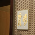 Miniatyrbild 2 av 5: Konst DIY Toalettskylt för Badrum Man Kvinna Toalett WC Skylt Dörrtillbehör Silver Silver
