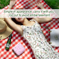 Miniatyrbilde 3 av 4: 2 oppbevaringsposer for bind, menstruasjonskopppose, nylon