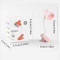Miniatyrbilde 2 av 5: Skrivebordslampe, 360 graders rotasjon, klips-på-lampe, bærbar leselampe, klemme på skrivebord/bord/køyeseng/skap, hjemmebelysning Pink C