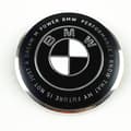BM-W Emblem Panser Logo-TOP1 Thunder black and white 74MM hood