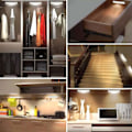 Miniatyrbild 3 av 5: Set med 3 LED-rörelsesensorlampor inomhus garderobslampa 10 LED