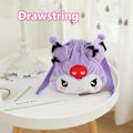 Miniatyrbild 1 av 5: Sanrio Kulomi My Melody Axelväska Plysch Myntväska Sminkväska Handväska Härliga Födelsedagspresenter För Flickor Söt Väska Rosa Grå Drawstring5 As Description