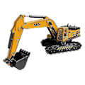 Pikkukuva 1 / 4: Lasten lelu kaivinkone, kärry, tarttuja excavator