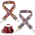 Miniatyrbillede 1 af 5: Justerbare skulderstropper med bredde, udskiftningsstropper, 2 taskebånd til håndtasker, lærredsstropper, udskiftningsstropper, crossbody-taske, clutch