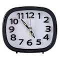 Miniatyrbild 1 av 2: Quartz Väckarklocka Tyst Snooze Liten Sängklocka Square Black