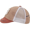 Miniatyrbilde 3 av 4: Babyer Nydelige Tegneserie Topplue Småbarn Pustende Bomullsnett Solhatter Visor Baseball Caps Orange