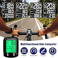 Miniatyrbilde 3 av 5: Vanntett Kablet LCD Digital Sykkelcomputer Sykkel Speedometer Odometer