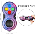 Miniatyrbild 2 av 6: 2 st Fidget Controller Pad, Bärbar Stressreducerande Spelplatta Hand Fidget Pad för att Släppa Stress och Ångest