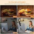 Miniatyrbilde 7 av 7: 5\" Skrivebordsringlys med stativ, LED-ringlys for bærbar skjerm, videokonferansebelysning, Zoom-møtebelysning for videosamtale, selfie, sminke