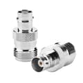 Miniatyrbillede 2 af 8: Type N hun til BNC hun RF-stik koaksialadapter - 2 stk.