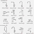 Miniatyrbillede 5 af 5: Adapter til vandhane, vandhane splitter, afgreningsventil, vandhaneforbindelse til toilet, bidet, bruser, køkkentilbehør