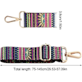 Miniatyrbillede 3 af 5: Justerbare skulderstropper med bredde, udskiftningsstropper, 2 taskebånd til håndtasker, lærredsstropper, udskiftningsstropper, crossbody-taske, clutch