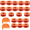 Miniatyrbilde 2 av 5: For URPIZY gressklipper spoler, 20 stk spoler med 2 hetter, passer til Worx WA0010 WG154 WG163 WG180 WG184