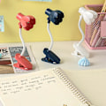 Miniatyrbilde 4 av 5: Skrivebordslampe, 360 graders rotasjon, klips-på-lampe, bærbar leselampe, klemme på skrivebord/bord/køyeseng/skap, hjemmebelysning Yellow C