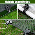 Miniatyrbillede 4 af 7: 5-100 stk. Markise Plast Clips Udendørs Skygge Stof Net Klip Camping Have Værktøj Havebygninger Hegn Net Fix Klip Markise Krog Biger 10pcs