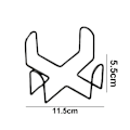 Miniatyrbillede 2 af 5: Coaster Holder Metal Holder Opbevaring Til Runde Og Firkantede Coastere, Sort