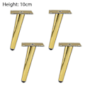 Miniatyrbilde 1 av 5: 4 stk Møbelføtter Jern Rustsikre Koniske Møbelben For Salongbord Titanium 10cm 4PCS