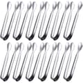 12-pack mini godisbitar/tänger/små tänger i rostfritt stål