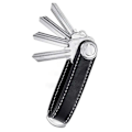 Miniatyrbillede 1 af 8: Nøgleorganisator Nøgleholder i læder Nøglering Sort sort