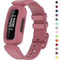 Pikkukuva 1 / 4: Rannekkeet Fitbit Ace 3 -lapsille, silikoniset vedenpitävät rannekorutarvikkeet, urheilukellon rannekkeen vaihto Fitbit Ace 3 -pojille ja -tytöille Watermelon Fitbit Ace 3