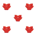 Pikkukuva 2 / 5: 1/2/3/5 sukelluspaineensäädin ja snorkkelisuutin punainen 5.1x5cm 5 sarjaa Red 5.1x5cm 5Set