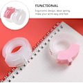 Miniatyrbillede 4 af 5: 2 stk. Tape Dispenser med Tape Mini Plast Tape Cutter Bærbar Tapeholder Kontorartikler til Kontor Studerende Hjem Skole