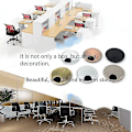 Miniatyrbilde 4 av 5: Skrivebords Wire Hole Cover Datamaskin Ryddig Grommet Bord Kabel Uttak Port Overflate Linje Boks Bord Kabel Hardware Pearl Chrome 35mm