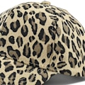 Miniatyrbild 4 av 4: Leopardmönstrad keps i bomull med visir, unisex, baseboll, solskydd, justerbar omkrets, anti-uv, kupol, vandring, resor Khaki