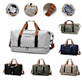Miniatyrbilde 2 av 5: Romslig Reise- og Treningsbag med Skokammer, Tørr/Våt Separasjon, Justerbar Stropp  Ideell for Pendling og Ombordstigning Light Grey