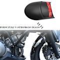 Miniatyrbillede 2 af 5: V-strom Dl 650 2022 Motorcykel Abs Front Fender Bagagerumsforlænger Til Suzuk V-strom Dl650 Xt 2013 - 2021 2019 2018 2017