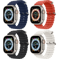 Miniatyrbild 1 av 4: 4-pack Ocean Band kompatibel med Apple Watch Ultra Band 49mm 45mm 44mm 42mm Iwatch Series 8 ersättningsarmband