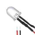 20 stk. ferdigkoblede LED-dioder HVIT hvit