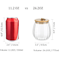 Miniatyrbild 5 av 5: Glasburkar med lock, set med 4 glasburkar för förvaring, 750 ml genomskinliga glasburkar, burkar för kök, förvaring av kryddor