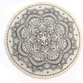 Miniatyrbilde 2 av 7: Vintage rundt teppe 90 cm rundt vaskbart mandala-teppe i bomull