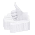 Miniatyrbilde 4 av 11: 12 par hvite myke bomullshansker, strekkbare smykker whiteC S12pcs