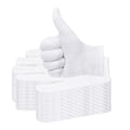 Miniatyrbillede 4 af 11: 12 par hvide bløde bomuldshandsker, strækbare smykker whiteC S12pcs