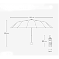 Miniatyrbillede 2 af 5: Paraply Stærk Vindafvisende 16K Manuel Paraply Mænd Parasol Kvinder Regn Store Paraplyer Super Solbeskyttelse Og Uv