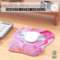 Miniatyrbild 2 av 6: Ergonomisk musmatta med handledsstöd i memory foam, bekväm datormusmatta för bärbar dator, smärtlindrande handledsstöd rosa marmor Pink Marble