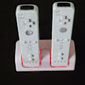 Miniatyrbillede 4 af 5: Opladningsstation Dobbelt Oplader Dock til Wii Remote Controller Gamepad Controller med LED-indikator Opladekabel Sort