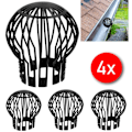 Miniatyrbild 1 av 5: 4x Lövskydd Fallrörsgaller Fallrörsgaller Regnränneskydd Rännskydd Fallrörsgaller Avloppsskydd