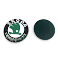 Pikkukuva 2 / 2: Skoda-mallien 2 kpl:n auton embleemi 80 mm:n embleemi konepeltiin ja tavaratilaan