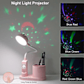 Miniatyrbillede 4 af 5: Bordlampe til børn med penholder, dæmpbar, genopladelig LED læselampe