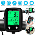 Miniatyrbilde 1 av 5: Vanntett Kablet LCD Digital Sykkelcomputer Sykkel Speedometer Odometer