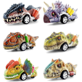 Pikkukuva 2 / 5: Dinosauruslelut lapsille 3-5, Vedä takaisin dinosaurusautot 3 4 5 6 7-vuotiaille pojille ja tytöille Dino-lelulahjat taaperoille C
