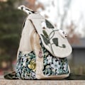 Miniatyrbillede 3 af 4: Piger Konvertibel Sling Taske, Håndlavet Kunstig Rygsæk, Smuk Canvas Premium Casual Daypack til Kvinder