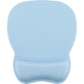 Miniatyrbild 1 av 6: Ergonomisk musmatta med handledsstöd i memory foam, bekväm datormusmatta för laptop, smärtlindrande handledsstöd, renblå Pure Blue